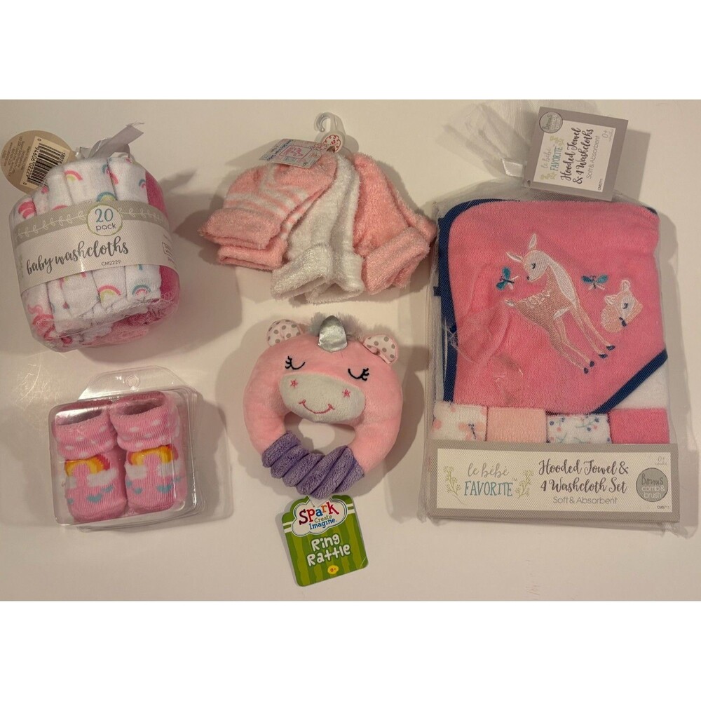 Baby Girl Bath & Accessories Bundle B01